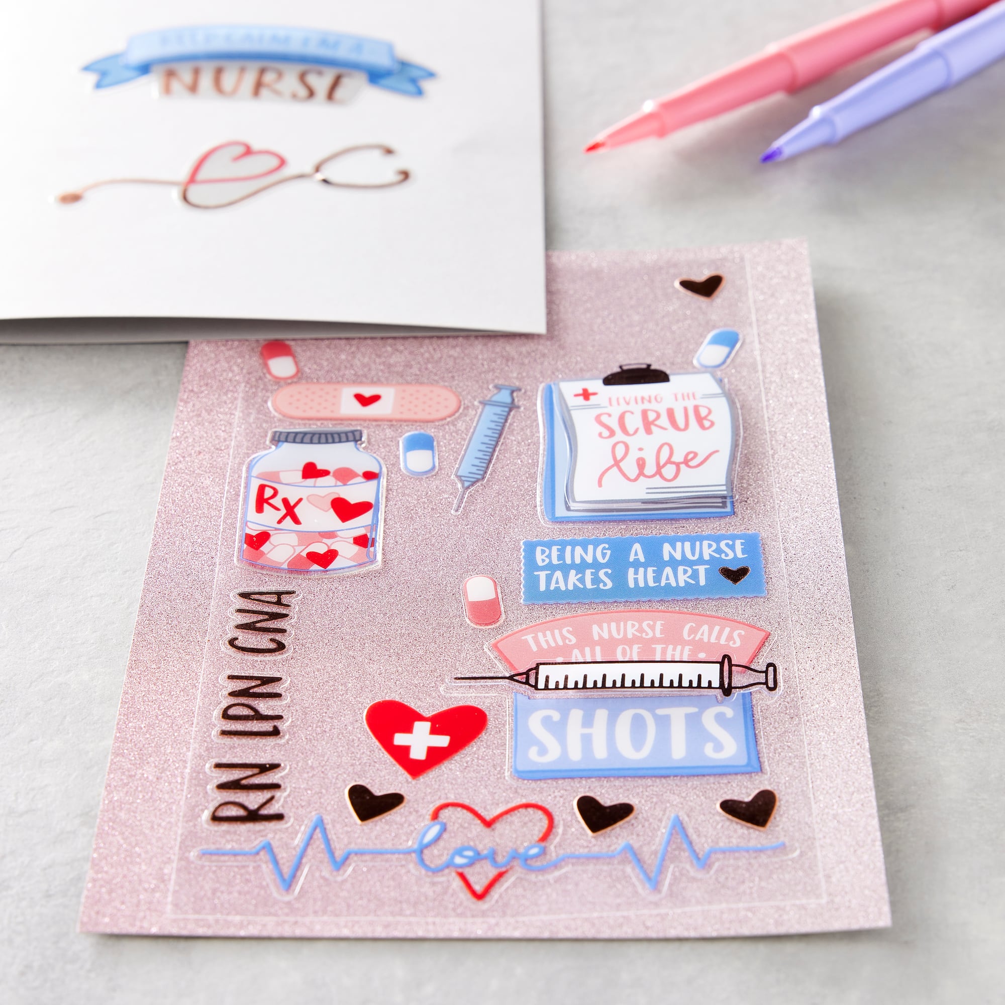 12 Pack: Nurse Dimensional Stickers by Recollections™